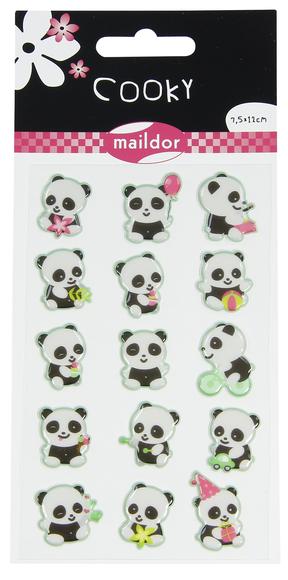 Autocollants Cooky : Pandas