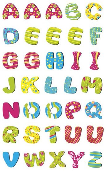 Autocollants Cooky : Alphabet