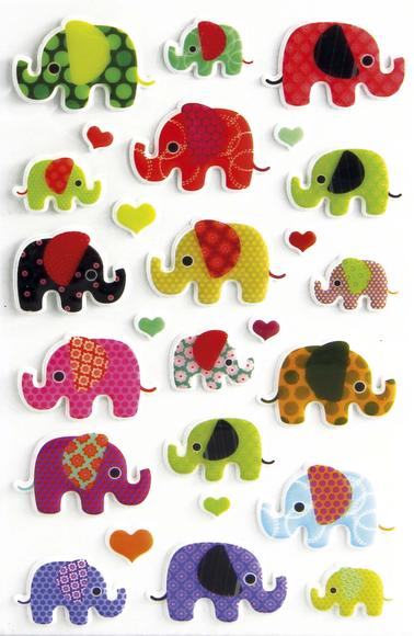 Cooky Stickers : Elephants