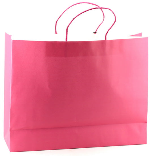 Large Pink Kraft Bag