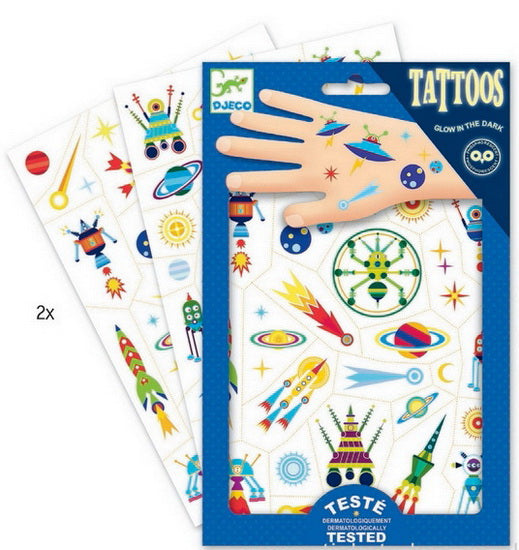 Tatouages phosphorescents Space Oddity