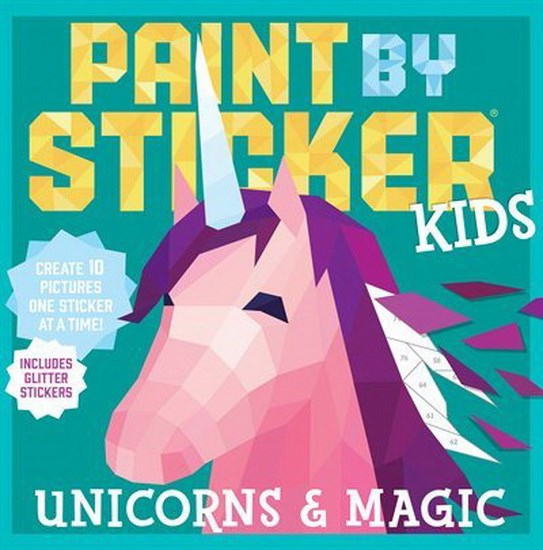 Paint by sticker Unicorn and Magic – English book