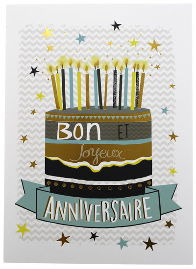 **Greet.card good/happy birthday xl fr