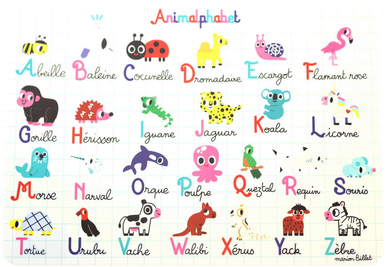 Napperon Animalphabet VF