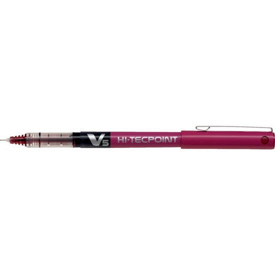 Stylo à bille Hi-tecpoint V5 x-fin rouge vin