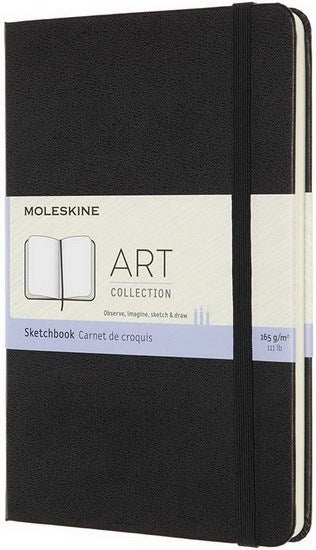 Sketchbook - BLACK - 11.5 X 18 CENTIMETERS
