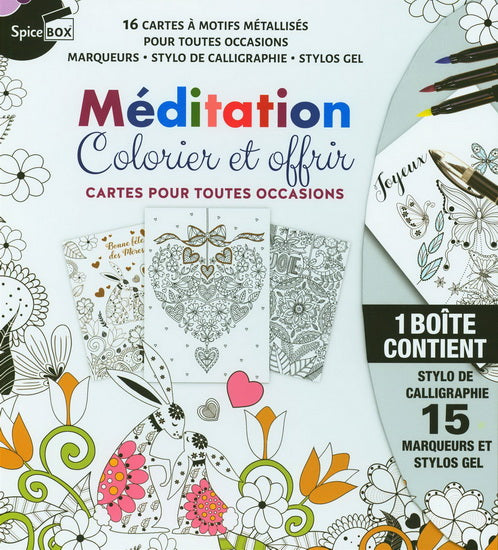 Méditation : Colorier et offrir : Cartes pour toutes occasions
