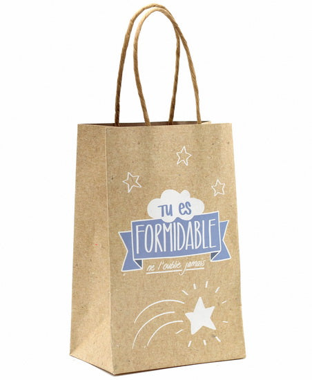 Sac petit kraft - Tu es formidable FR