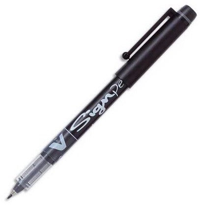 Marker V-Sign pen Black