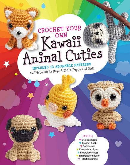 Crochet Your Own Kawaii Animal Cuties : 12 Amigurumi Patterns and Materials to 2 Projects
