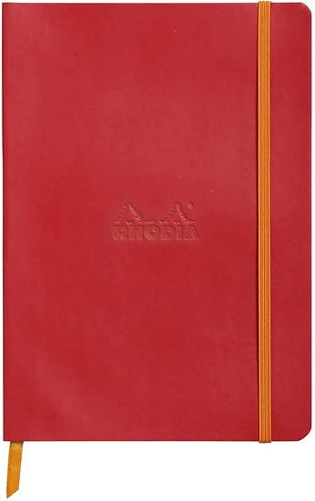 Rhodiarama Cahier souple ligné Coquelicot A5 160p avec élastique