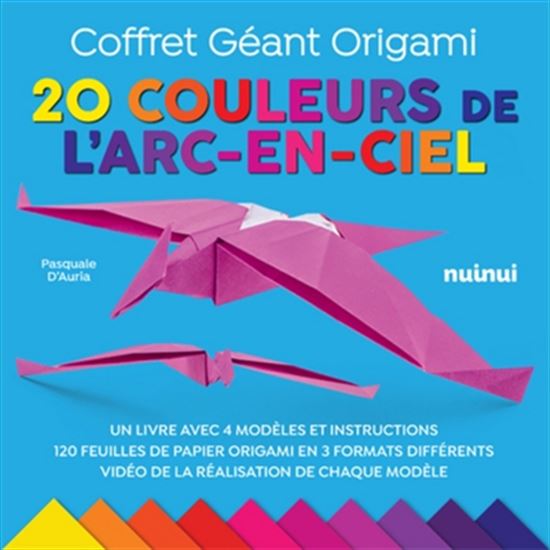 Coffret géant origami : 20 couleurs de l'arc-en-ciel Cof. N. éd.