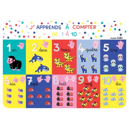 Napperon J'apprends à compter VF