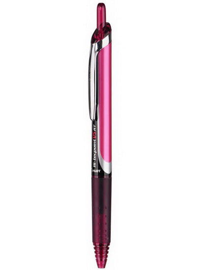 Stylo à bille rétractable Hi-Tech V5 RT rouge foncé 0.5mm