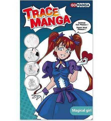 Trace Manga Stencil - Magical Girl