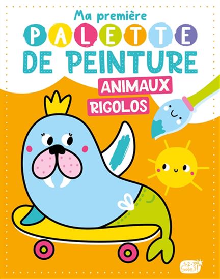 Ma première palette de peinture : Animaux rigolos - French Ed.