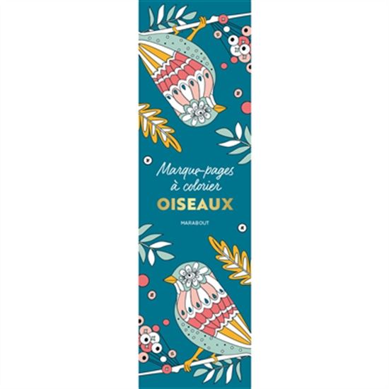 Marque-pages à colorier : oiseaux
