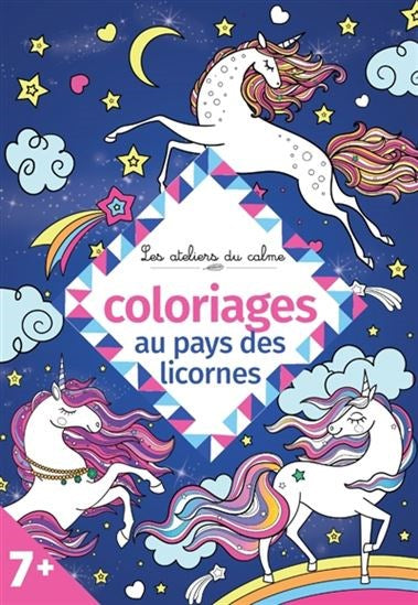 Coloriages : Au pays des licornes - French Ed.