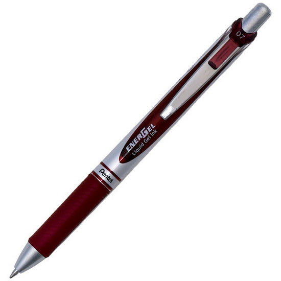 Stylo gel rétractable Energel rouge vin 0.7mm