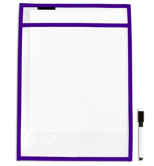 Acétate avec pochette et crayon effaçable