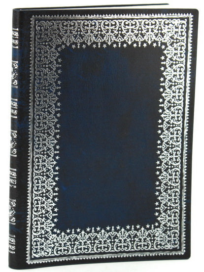Journal souple ligné vieux livre Marine 192p