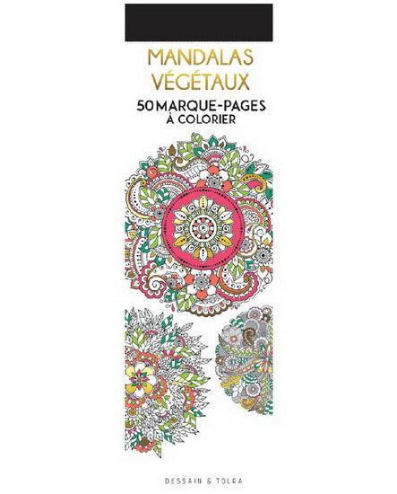 Mandalas végétaux : 50 marque-pages à colorier