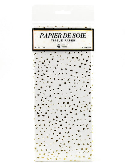 Tissue Paper Gold Dots