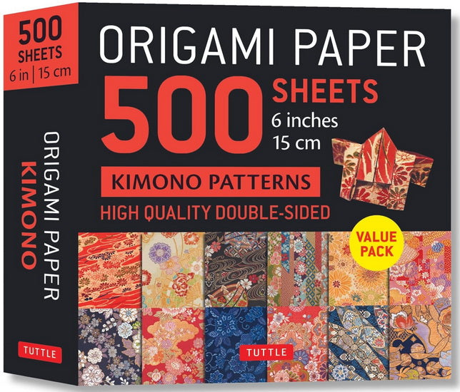 Origami Paper 500 sheets Kimono Flowers 6" 15cm