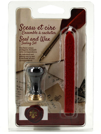 "Seal set Classic red with mini seal
1 wax stick NLG01
1 ceramic