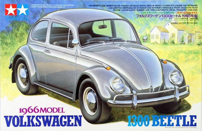 Scale Model Kit - 1966 VW 1300 Beetle