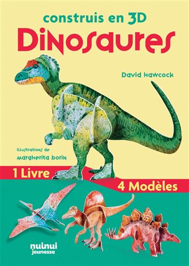 Construis en 3D : dinosaures N. éd.