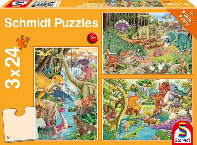 Dino fun 3x24pc