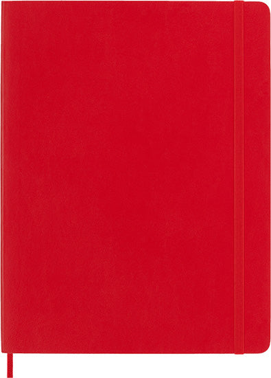 Classic Notebook - Ruled, Soft Cover - SCARLET RED - 19 X 25 CEN