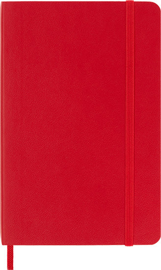 Classic Notebook - Dotted, Soft Cover - SCARLET RED - 9 X 14 CEN