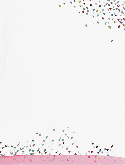 Papier à lettres Cœurs (30 feuilles/24 enveloppes)