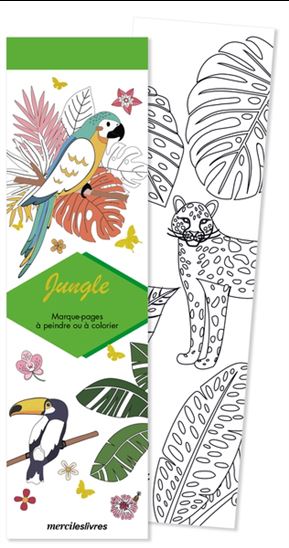 Jungle : marque-pages à peindre ou à colorier