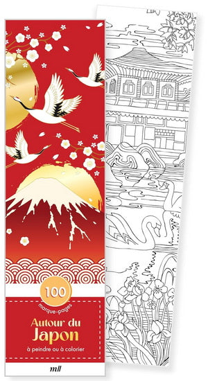 Autour du Japon : 100 marque-pages à peindre ou à colorier