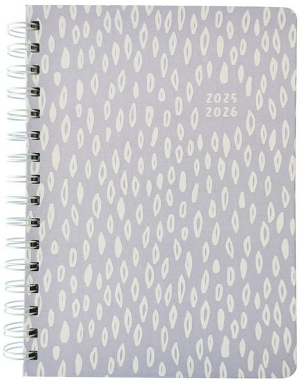 Agenda 25/26 abstrait mauve 1s/2p