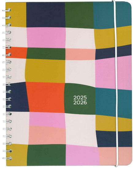 Agenda 25/26 patchwork abstrait 1s/2p