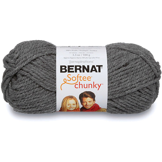 Softee chunky yarn #6 - 100gr - true gray