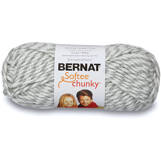 Softee chunky yarn #6 - 100gr - rag gray