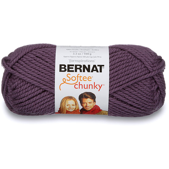 Softee chunky yarn #6 - 100gr - dark mauve
