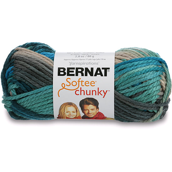 Fil softee chunky  #6 - 100gr - ombré eaux profondes