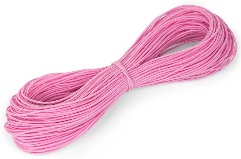 Fil élastique rose 1mm x 20m