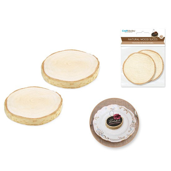 Tranches de bouleau - 6-7cm