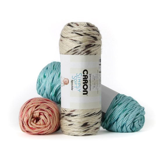 Fil simply soft speckle #4 - 170gr - nid d'abeille