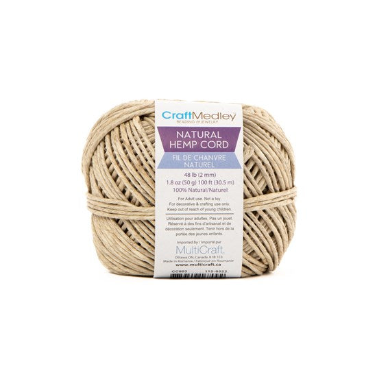 Hemp rope - 2mm - 3m