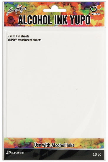 Pqt 10 feuilles papier yupo translucide - 5x7po