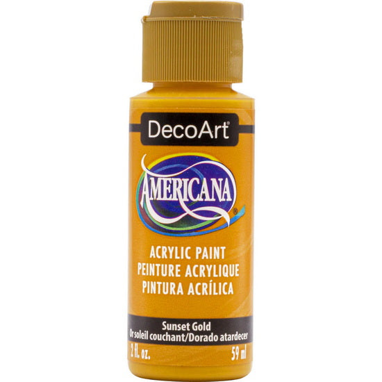 Acrylique americana coucher sol dore- 60ml