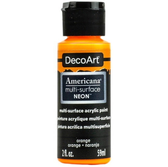 Acrylique  americana fini satiné fluorescent orange- 60ml